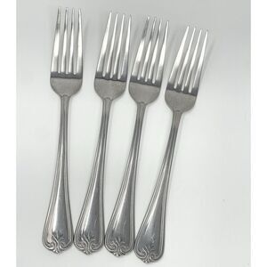 Lenox BUTLERS GOURMET Stainless Flatware 18/8 Dinner Forks 8 1/4" Set Of 4